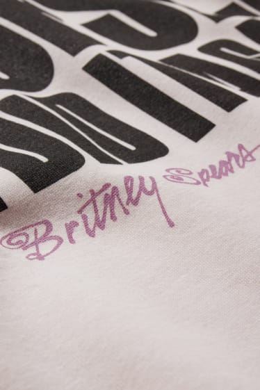 Nastolatki - CLOCKHOUSE - krótka bluza - Britney Spears - jasnoróżowy