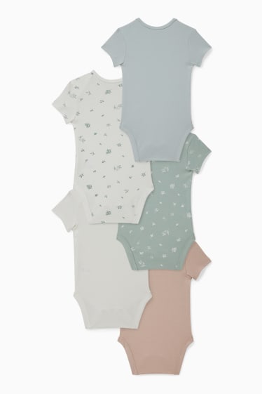 Babies - Multipack of 5 - baby bodysuit - cremewhite