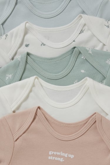 Neonate - Confezione da 5 - body per neonati - bianco crema