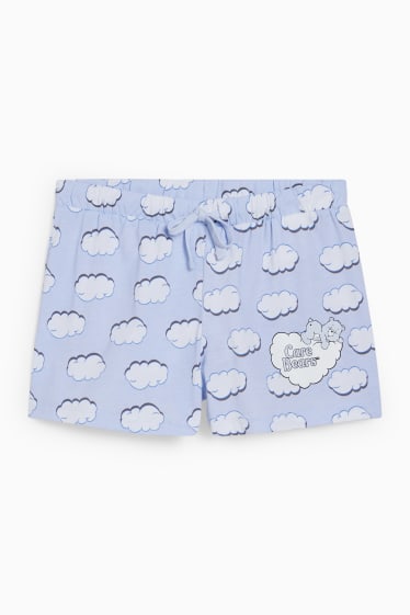 Jóvenes - CLOCKHOUSE - pantalón corto de pijama - Los osos amorosos - azul claro
