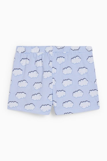 Jóvenes - CLOCKHOUSE - pantalón corto de pijama - Los osos amorosos - azul claro