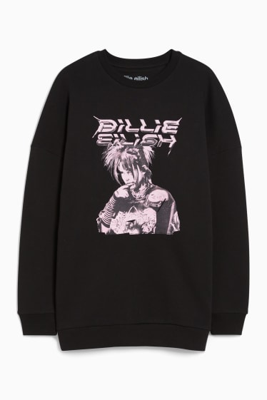 Femmes - CLOCKHOUSE - T- sweat - Billie Eilish - noir