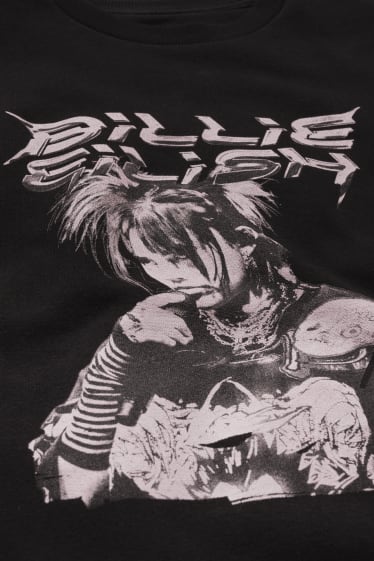 Femmes - CLOCKHOUSE - T- sweat - Billie Eilish - noir