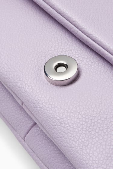 Mujer - Bolso bandolera pequeño con correa extraíble - violeta claro