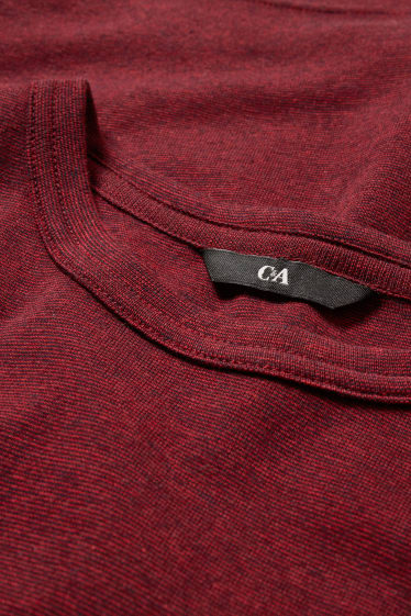 Heren - T-shirt - bordeaux