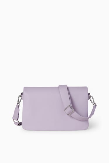 Mujer - Bolso bandolera pequeño con correa extraíble - violeta claro