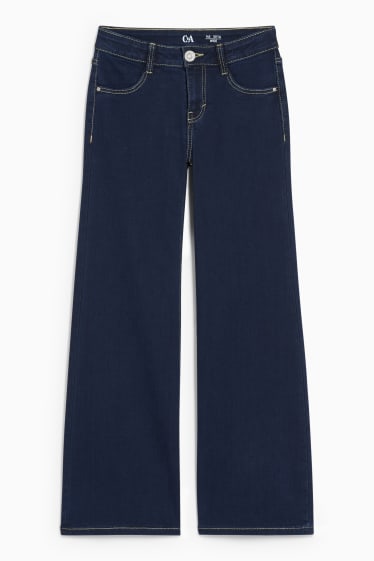 Copii - Wide leg jeans - denim-albastru