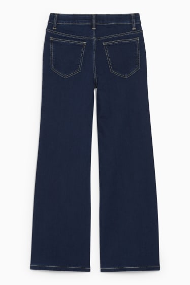 Kinderen - Wide leg jeans - jeansblauw