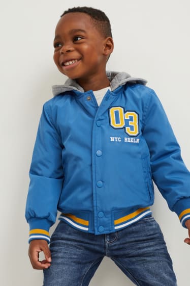 Enfants garçons - Veste à capuche - bleu