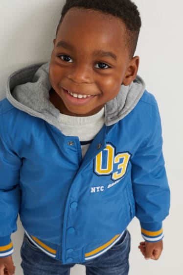 Enfants garçons - Veste à capuche - bleu