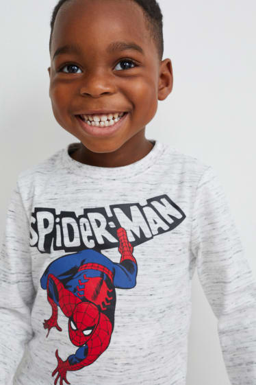 Kinderen - Set van 2 - Marvel - longsleeve - donkerblauw