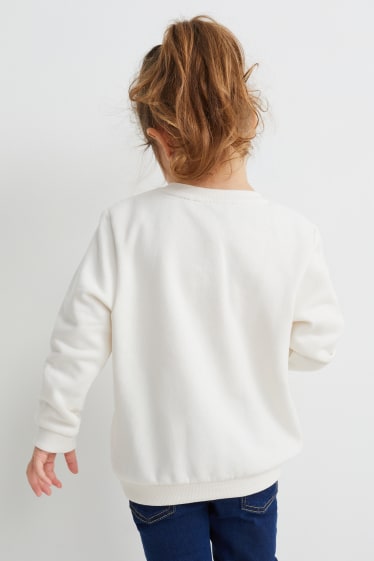 Enfants filles - Lot de 2 - sweats - blanc crème