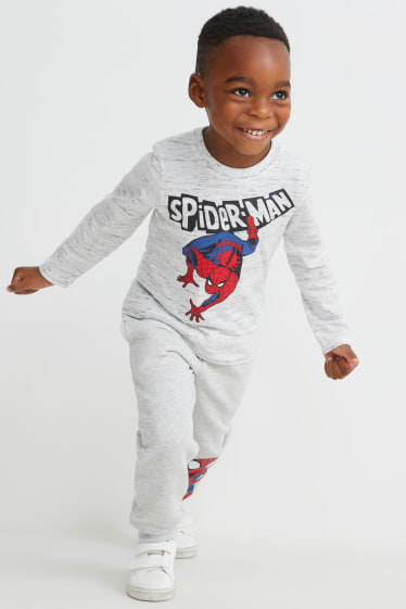 Enfants - Marvel - pantalon de jogging - gris clair chiné