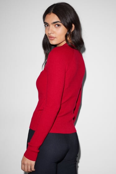 Damen - CLOCKHOUSE - Pullover - dunkelrot