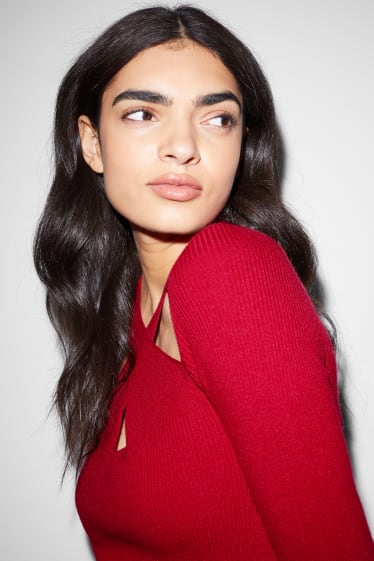 Damen - CLOCKHOUSE - Pullover - dunkelrot