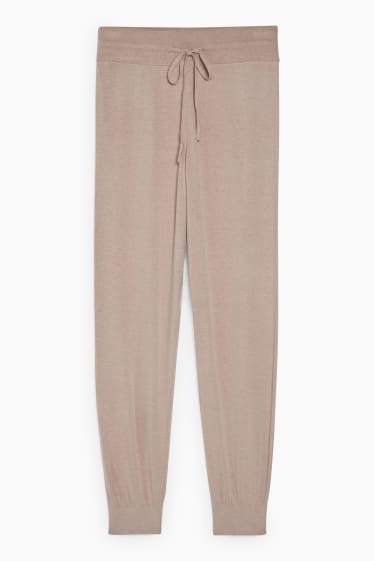 Donna - Pantaloni pigiama - grigio-marrone