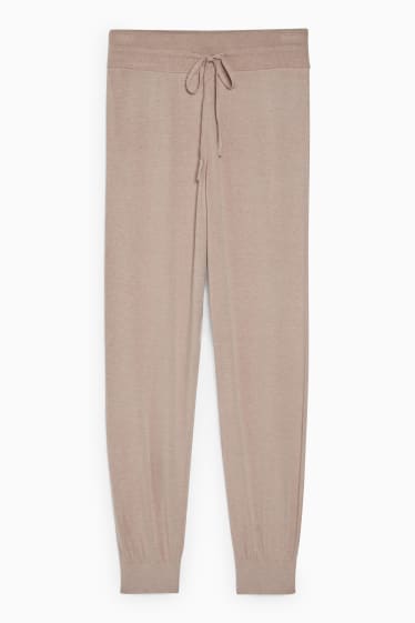 Femei - Pantaloni de pijama - gri-maro