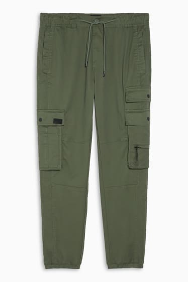 Bărbați - Pantaloni cargo - slim fit - verde