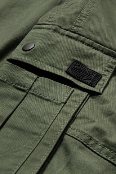 Men - Cargo trousers - slim fit - green