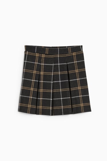 Children - Skirt - check - black