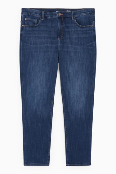 Femmes - Slim jean - high waist - jean bleu