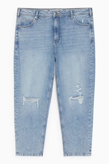 Ados & jeunes adultes - CLOCKHOUSE - mom jean - high waist - jean bleu clair
