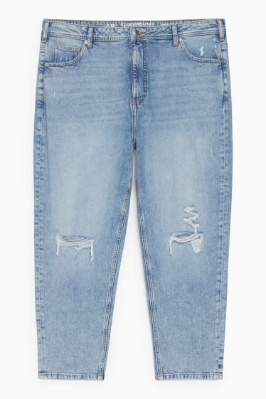 Damen - CLOCKHOUSE - Mom Jeans - High Waist - helljeansblau
