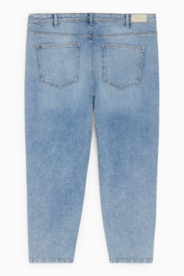 Dospívající a mladí - CLOCKHOUSE - mom jeans - high waist - džíny - světle modré
