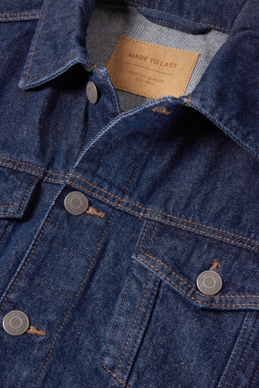 Herren - Jeansjacke - dunkeljeansblau