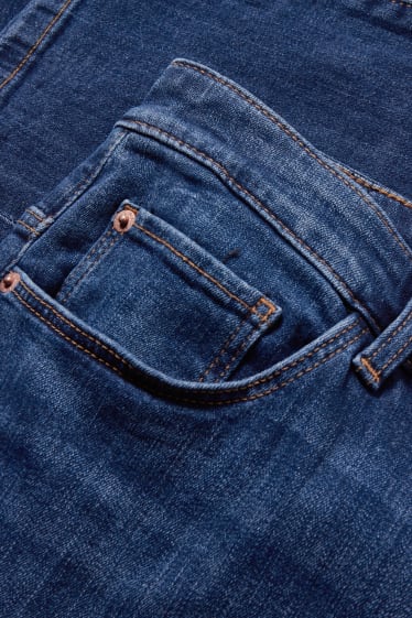 Damen - Slim Jeans - High Waist - jeansblau