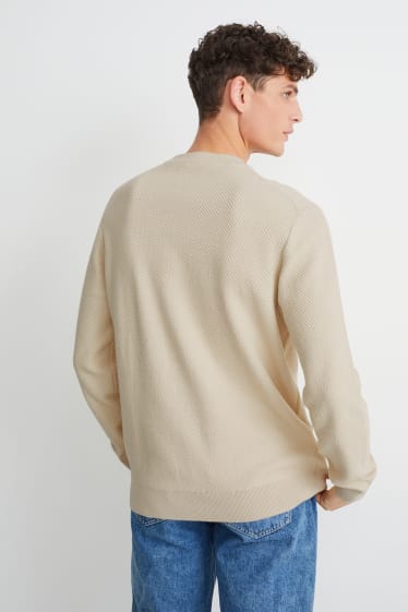 Herren - Pullover - hellbeige