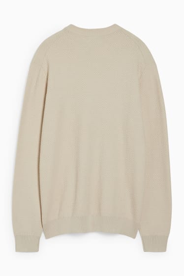 Herren - Pullover - hellbeige