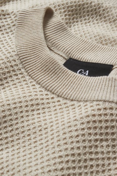 Herren - Pullover - hellbeige