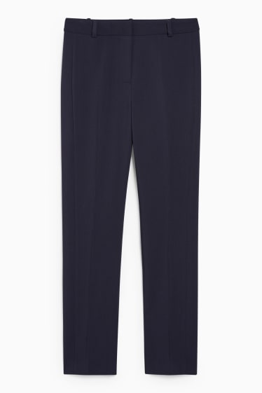 Damen - Business-Hose - High Waist - Slim Fit - dunkelblau