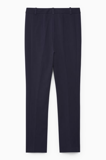 Femmes - Pantalon de bureau - high waist - slim fit  - bleu foncé