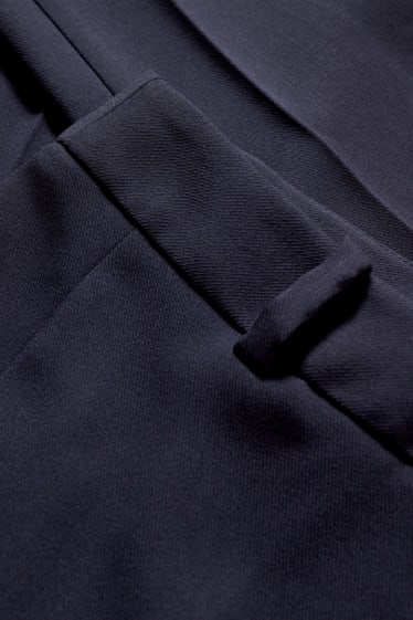 Kobiety - Spodnie biznesowe - wysoki stan - slim fit  - ciemnoniebieski