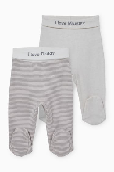 Unisex - Pack de 2 - pantalones para bebé - marrón claro