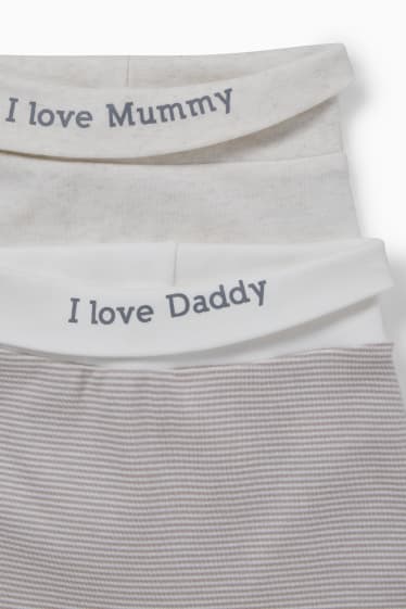 Unisex - Pack de 2 - pantalones para bebé - marrón claro