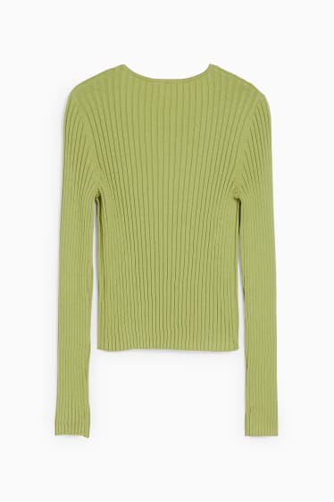 Femmes - CLOCKHOUSE - gilet de maille - vert clair