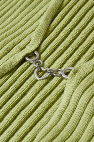 Femmes - CLOCKHOUSE - gilet de maille - vert clair