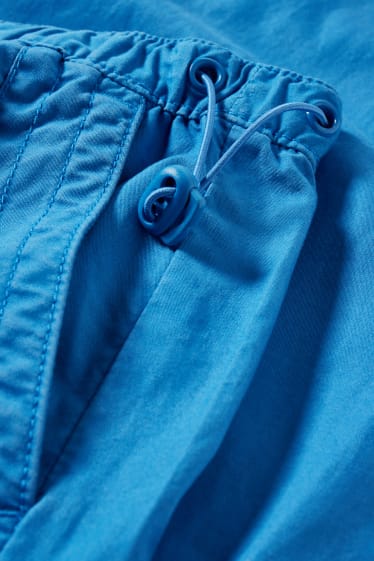 Women - CLOCKHOUSE - parachute trousers - mid-rise waist - loose fit - blue