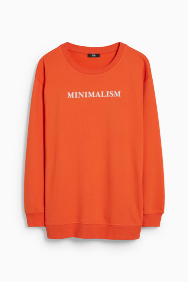 Damen - Sweatshirt - dunkelorange