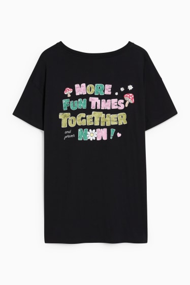 Dames - CLOCKHOUSE - T-shirt - zwart