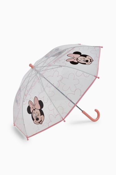 Children Girls - Minnie Mouse - umbrella - rose