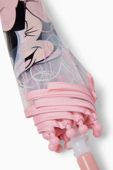 Children Girls - Minnie Mouse - umbrella - rose