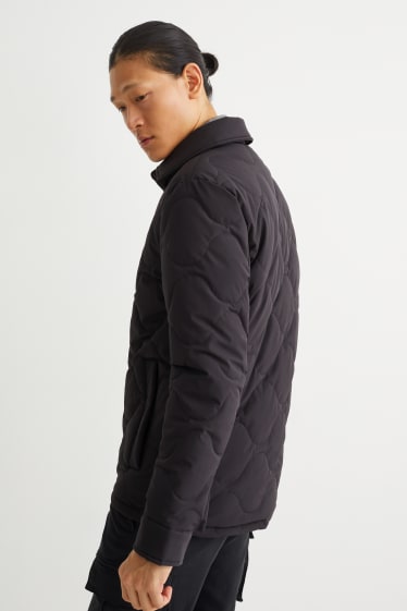 Men - Quilted jacket - 4 Way Stretch - black