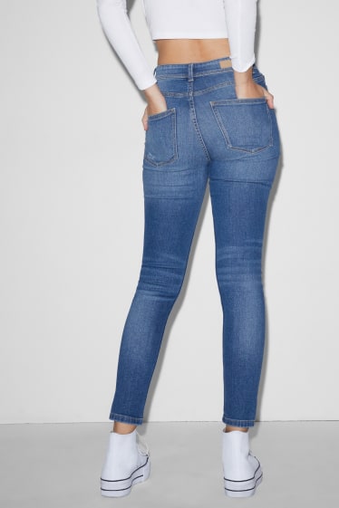 Tieners & jongvolwassenen - CLOCKHOUSE - skinny jeans - high waist - jeansblauw