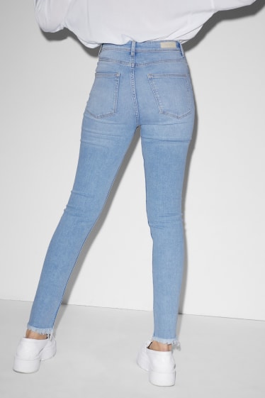 Femei - CLOCKHOUSE - skinny jeans - talie înaltă - denim-albastru deschis