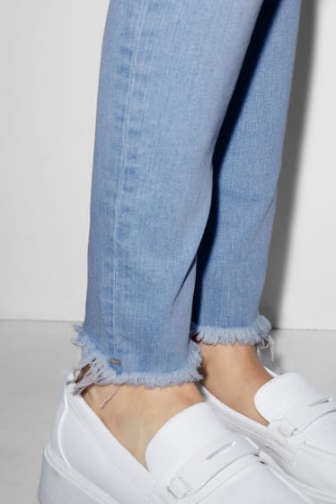 Dames - CLOCKHOUSE - skinny jeans - high waist - jeanslichtblauw