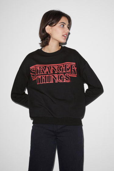 Teens & young adults - CLOCKHOUSE - sweatshirt - Stranger Things - black